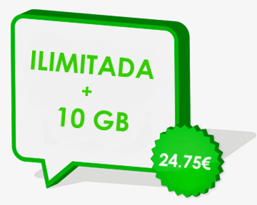 Tarifa ILIMITADA + 10GB